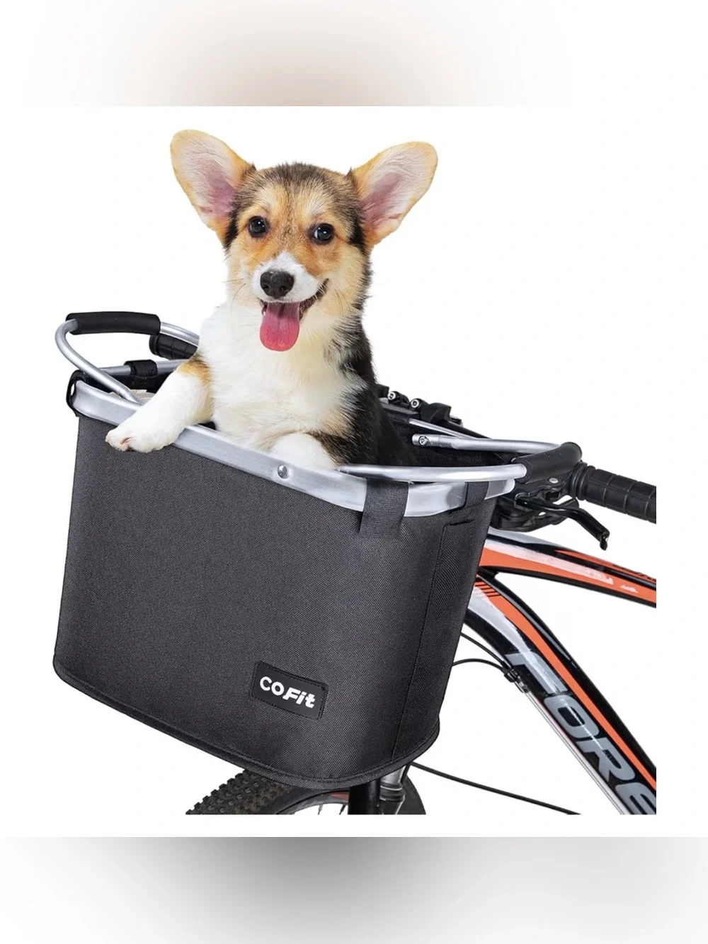 Front Bike Pet Basket - Secure Dog Carrier
